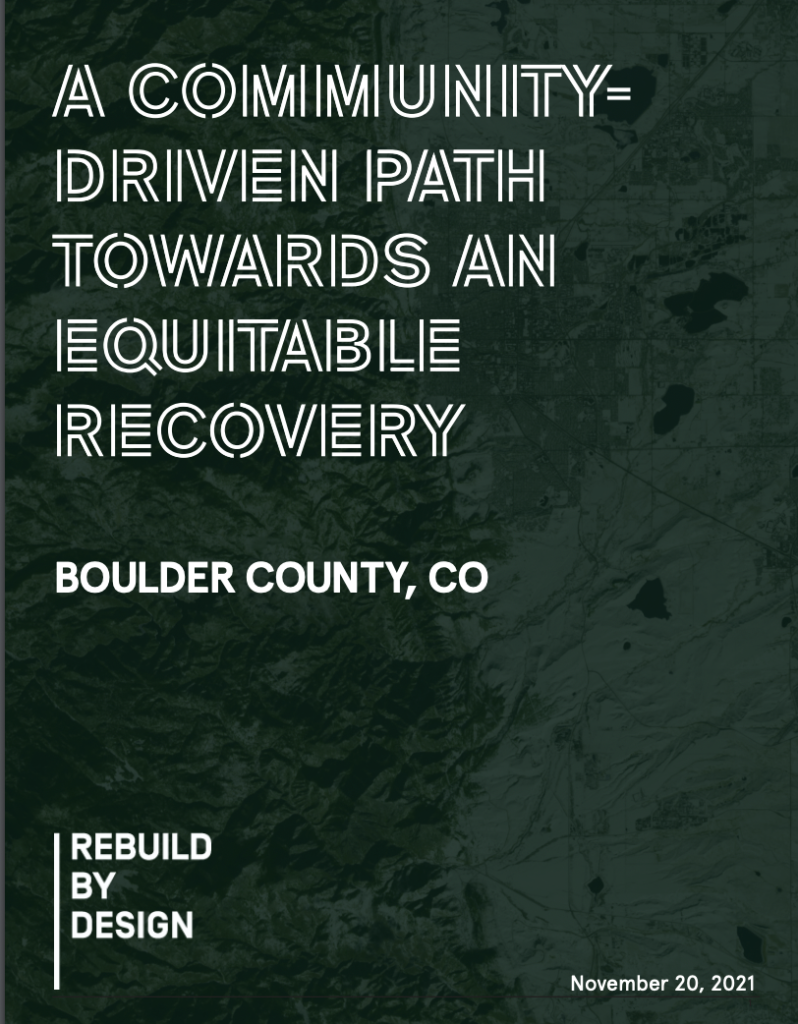 A Community Driven Path Towards Equitable Recovery