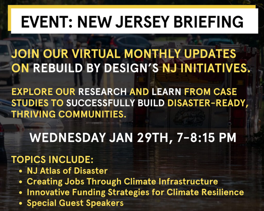 NJ Atlas of Disaster Briefing and Monthly Speaker Series