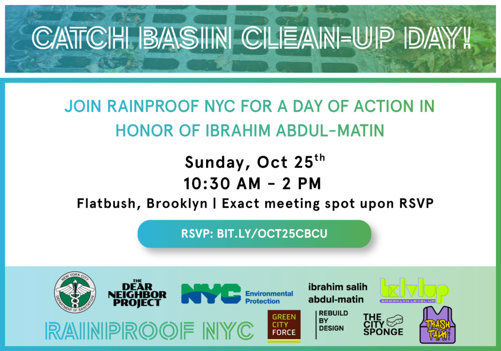 Rainproof NYC Catch Basin Clean Up Day