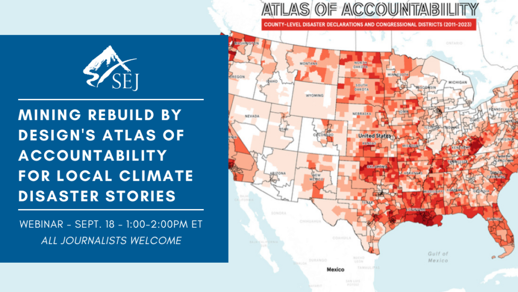 For Journalists: Mining Rebuild by Design’s Atlas of Accountability for Local Climate Disaster Stories