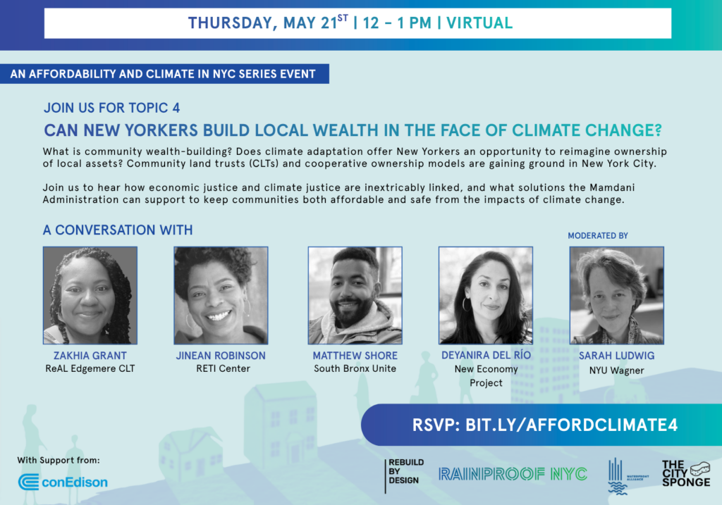 Can New Yorkers Build Local Wealth in the Face of Climate Change?